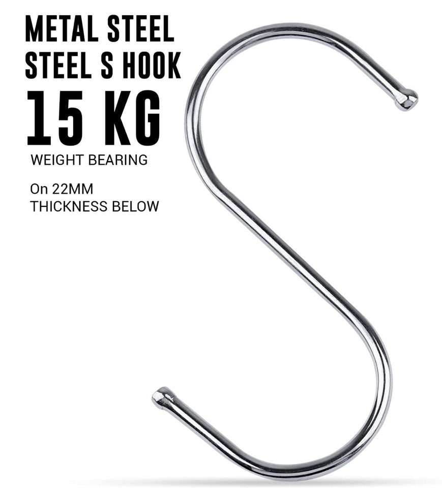 30 Pack S Hooks Heavy Duty - Stainless Steel S Hooks for Hanging Pots –  White Cloudz